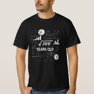 12 Year Old Bday Geeky Math 12th birthday Gift T-Shirt
