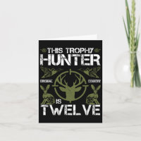12 Year Old Birthday Hunting Duck Deer Hunter 12th
