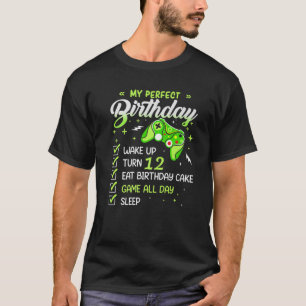 12 Year Old Boy Gamer My Perfect 12Th Birthday Kid T-Shirt