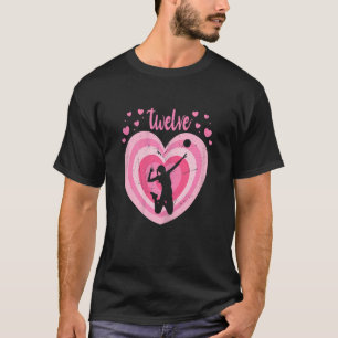 12 Year Old Cute Volleyball Birthday Girl 12th B d T-Shirt
