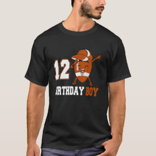 12 Year Old  Dabbing Football 12th Birthday Boy Te T-Shirt