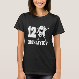 12 Year Old  Dabbing Soccer 12th Birthday Boy Teen T-Shirt