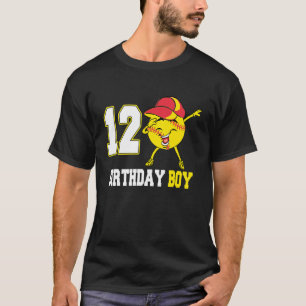 12 Year Old Dabbing Softball 12th Birthday Boy Te T-Shirt