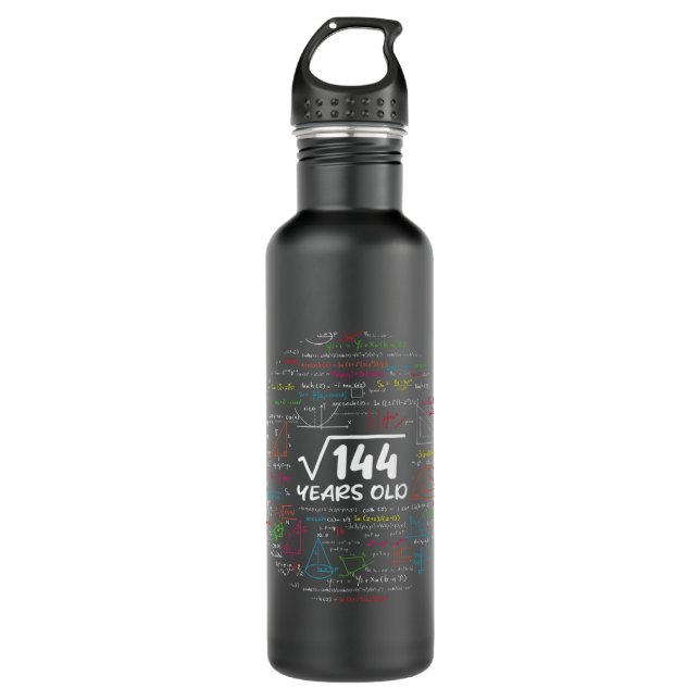 12 Year Old Gift Boys Girls Teenager 12th Birthday 710 Ml Water Bottle (Front)