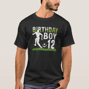 12 Year Old Soccer Birthday Party Theme 12Th Gift T-Shirt
