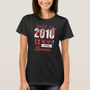 12 Year Old Vintage 2010 12th Birthday T-Shirt