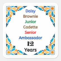 12 Years in Scouting Milestone Ambassador Grad