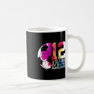 12 Years Of Being Awesome Footll 12th Birthday Coffee Mug