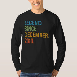 12 Years Old 12th Bday Boys Legend Since December T-Shirt