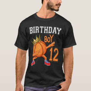 12 Years Old 12th Birthday Basketball boy T Shirt