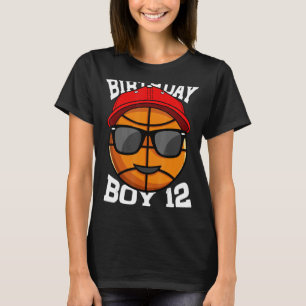 12 Years Old 12th Birthday Basketball For Boys Pa T-Shirt