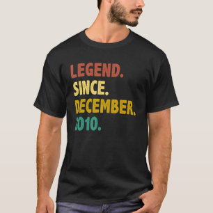 12 Years Old Legend Since December 2010 12th Bir T-Shirt