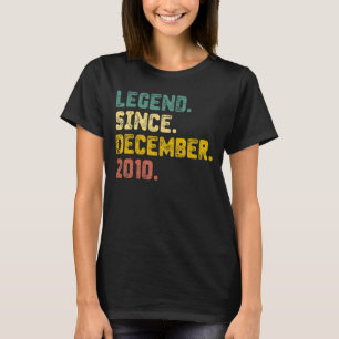 12 Years Old Legend Since December 2010 12th Birt T-Shirt