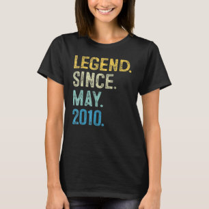 12 Years Old  Legend Since July 2010 12th Birthday T-Shirt