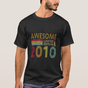 12 Years Old Retro Awesome 2010 Editon 12th Birth T-Shirt
