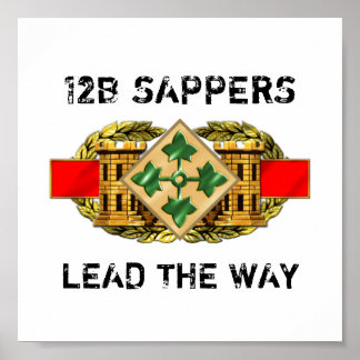 12B 4th Infantry Division Poster