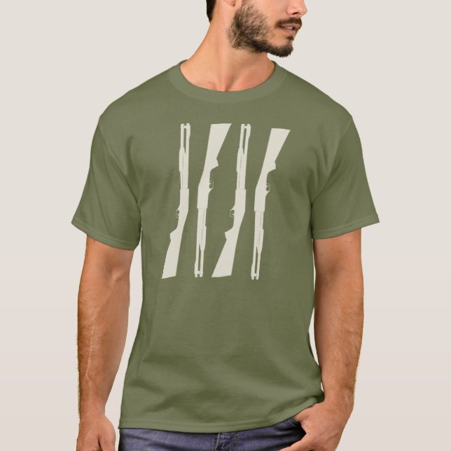 12GA Shotgun = Splattered Melon T-Shirt (Front)