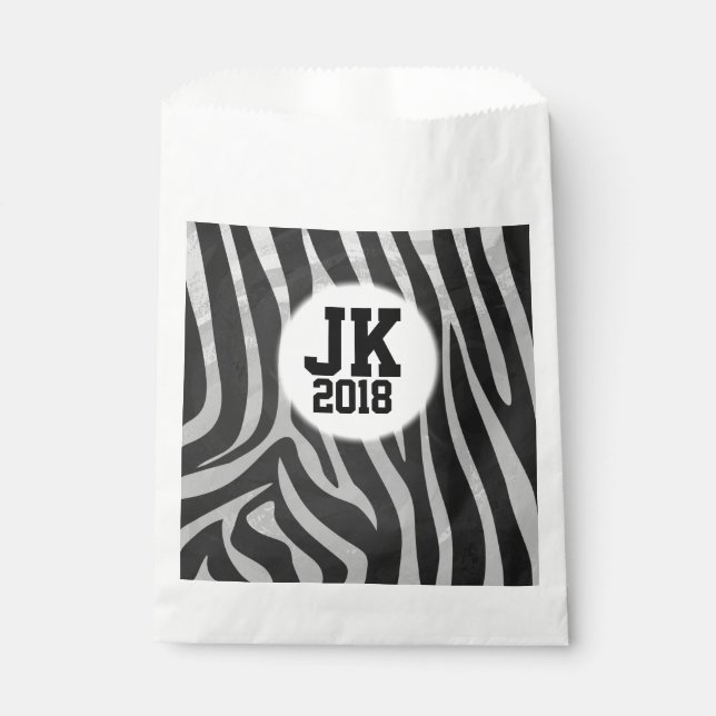 12of12 Zebra Custom Favour Bag (Front)