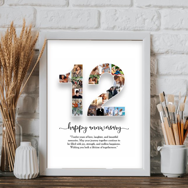 12th Anniversary Photo Collage Poster (Creator Uploaded)