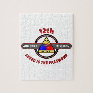 12TH ARMORED DIVISION"SPEED IS THE PASSWORD" JIGSAW PUZZLE