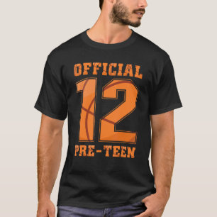 12th Birthday 12 Year Old 2010 Official 12 Pre Tee