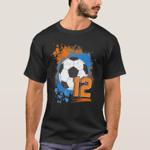12th Birthday 12 Years Old Soccer Ball T-Shirt