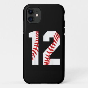 12th Birthday Baseball Big Number Twelve  Case-Mate iPhone Case