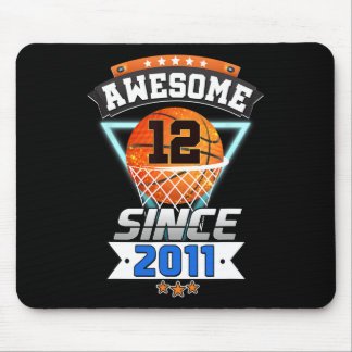 12th Birthday Basketball Player Awesome Since 201 Mouse Pad