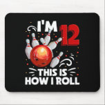 12th Birthday Boy Bowling This Is How I Roll 12 Ye Mouse Pad<br><div class="desc">12th Birthday Boy Bowling This Is How I Roll 12 Year Old</div>