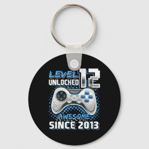 12th Birthday Boy Level 12 Gamer 12 Year Video Gam Key Ring