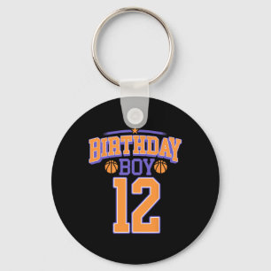 12th Birthday Boy Sketll Lover 12 Years Old Bday Key Ring