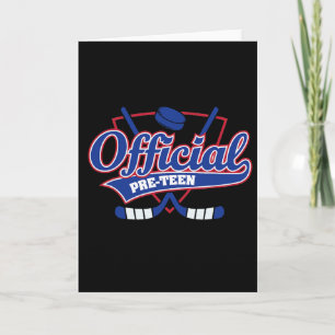 12th Birthday Decorations Hockey Winter Sports Fan Card