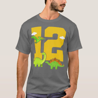 12th Birthday Dinosaur T-Shirt