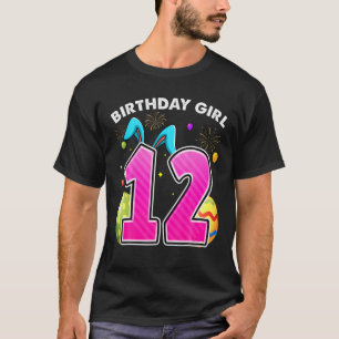 12Th Birthday Easter Bunny Ears 12 Years Old Birth T-Shirt