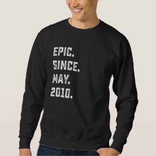12th Birthday Epic Since May 2010 12 Years Old Sweatshirt