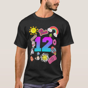 12Th Birthday Funny Cute 12 Years Old Birthday Gif T-Shirt