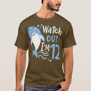 12th Birthday Im 12 Shark T-Shirt