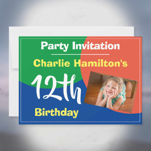 12th Birthday Invitation with Photo