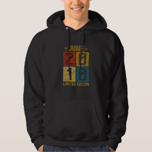 12th Birthday June 2010 Born In 2010 12 Yrs Old Bd Hoodie