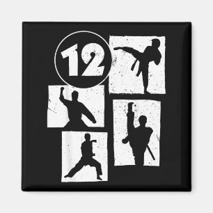 12th Birthday Karate Taekwondo 12 Years Old Boy Magnet