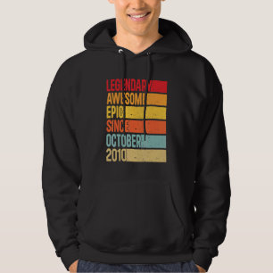 12th Birthday Legendary Epic Awesome Since Octobe Hoodie