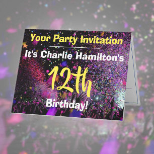 12th Birthday Party Invitation