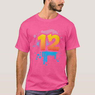 12Th Birthday Present Children Boys Girls Cool Spr T-Shirt