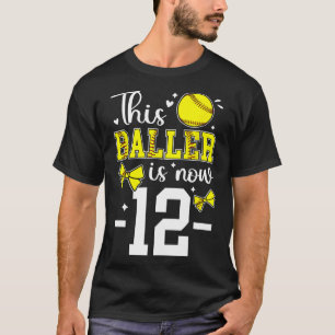 12th Birthday Softll Girl Twelve Year Old Softll P T-Shirt