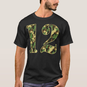 12th Birthday Soldier 12 Year Old Military Themed T-Shirt