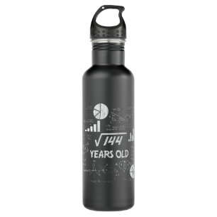 12th Birthday Square Root Math 12 Years Old Bday 710 Ml Water Bottle