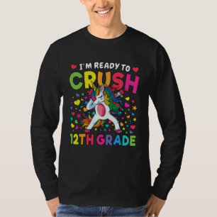 12th Grade Dabbing Unicorn Girl Back To School Kid T-Shirt