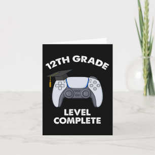 12th Grade Level Complete Graduation Gamer Boys Sc Card