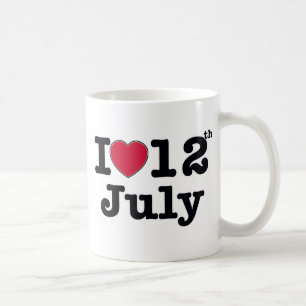12th july my day of birthday coffee mug