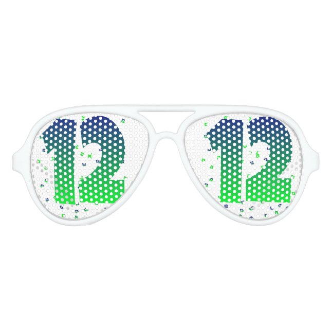 12th man Seahawks sunglasses (Front)